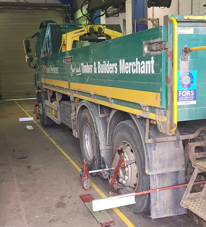 Mechanic working on a car